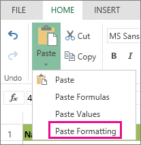 Copy and paste conditional formatting to other cells - Excel