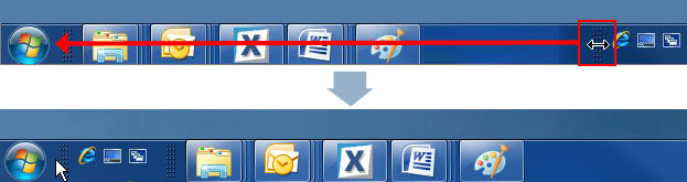 Guided Help Enable The Quick Launch Bar In Windows 7 Frequently