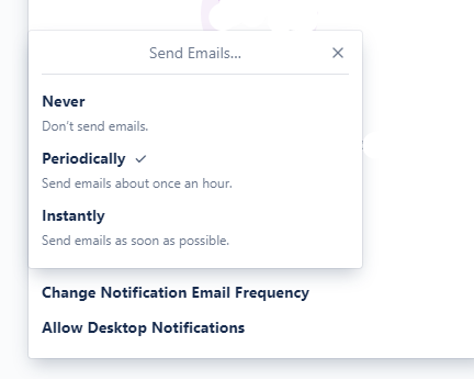 Trello placeholder notifications settings