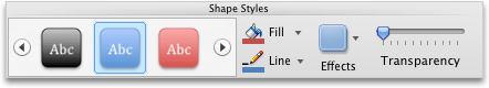 Format tab, Shape Styles group