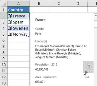 Cursor resting over population field in card, and Extract button