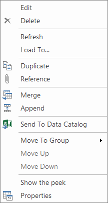 Workbook Queries Context