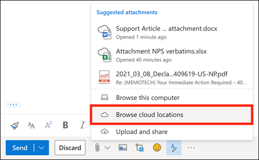 How do I attach a photo or file to an email? - Microsoft Support