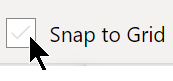 On the View tab, you can turn "snap to grid" on or off.