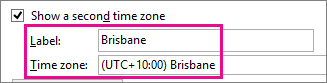 Brisbane time zone