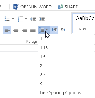 Change The Line Spacing In Word Office Support