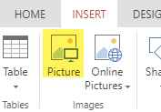 The Insert Picture button