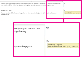 Change tracking in OneNote