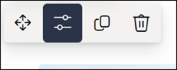 Edit properties button highlighted in the section toolbar.