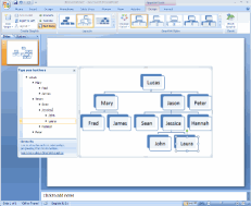 How to do it (text version): Create a Family Tree in PowerPoint 2007 .
