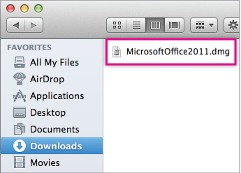 microsoft office dmg file
