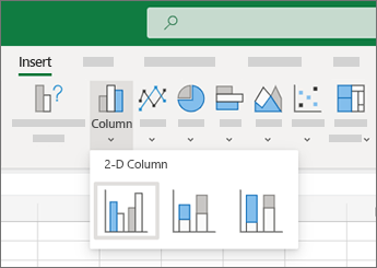 Insert column selection in Excel