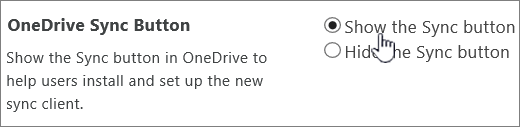 set onedrive sync settings