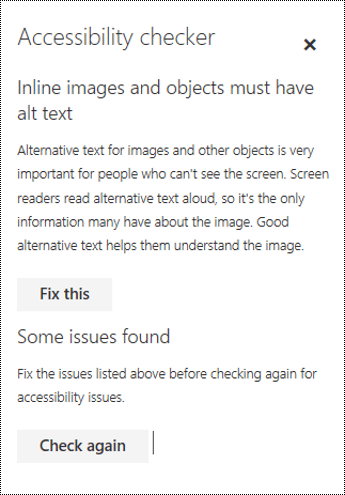 Check an email for accessibility issues in Outlook on the web.