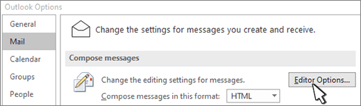 turn of texting in outlook