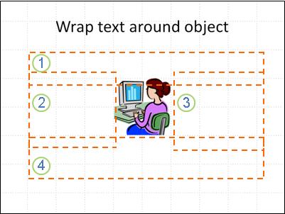 slide with object, textboxes shown and numbered, no text.