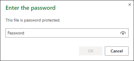 Open Password Protected File in XLO
