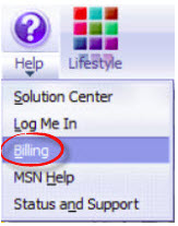 MSN Explorer help button