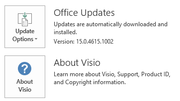 The screenshot for Visio Click To Run 