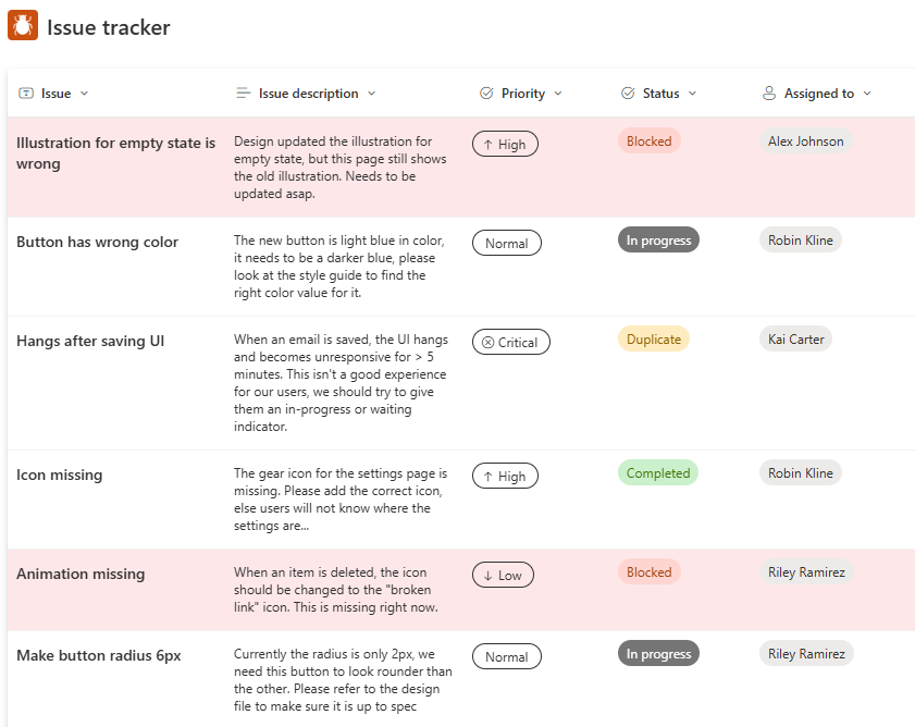 Create new Issue Tracker preview experience