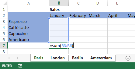 populate contents of a cell across multiple tabs in excel for mac