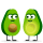 Avocado love emoticon