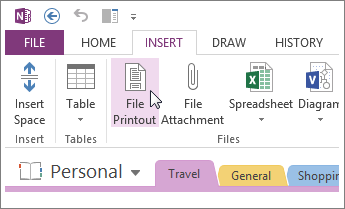 Insert a presentation into OneNote so you can make annotations.