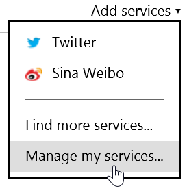 Manage my services