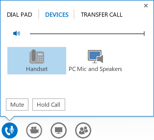 Screenshot of audio options