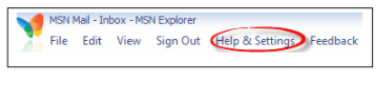 MSN Explorer Help & Settings