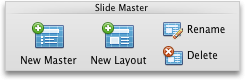 Slide Master tab, Slide Master group