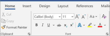 Add and format text in Word