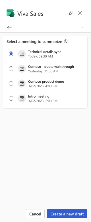 Change meeting to create summary email