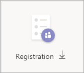 Select the Registration button