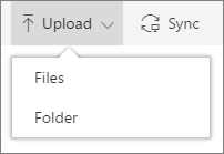 Office 365 Upload files or folder to a document library