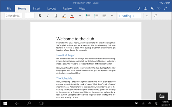 Microsoft word free download for windows 10