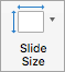 Shows the Slide Size button