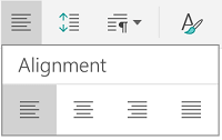 Text alignment