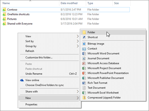 A screenshot showing the right-click menu in File Explorer.