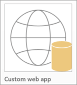 Access custom web app icon