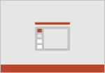 A symbol that represents a PowerPoint window