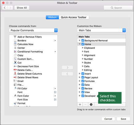 save vbe code in excel for mac