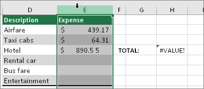 #Wert-Fehler in Excel 2010 entfernen