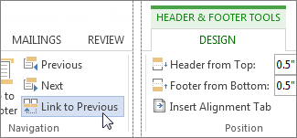 how to remove a header in word 2013