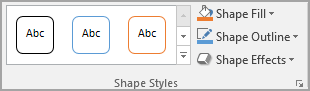 Word Shape Styles group