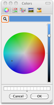 Colors dialog box