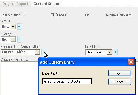 Adding a custom value to a drop-down list field