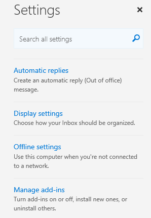 Choose Manage add-ins from the Settings menu