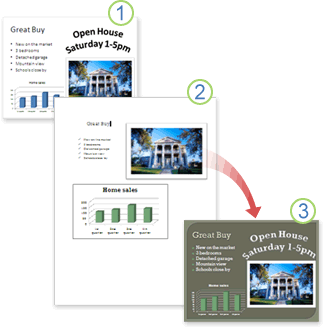 Image showing Word document theme applied to a PowerPoint presentation