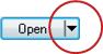 Arrow next to Open button image.